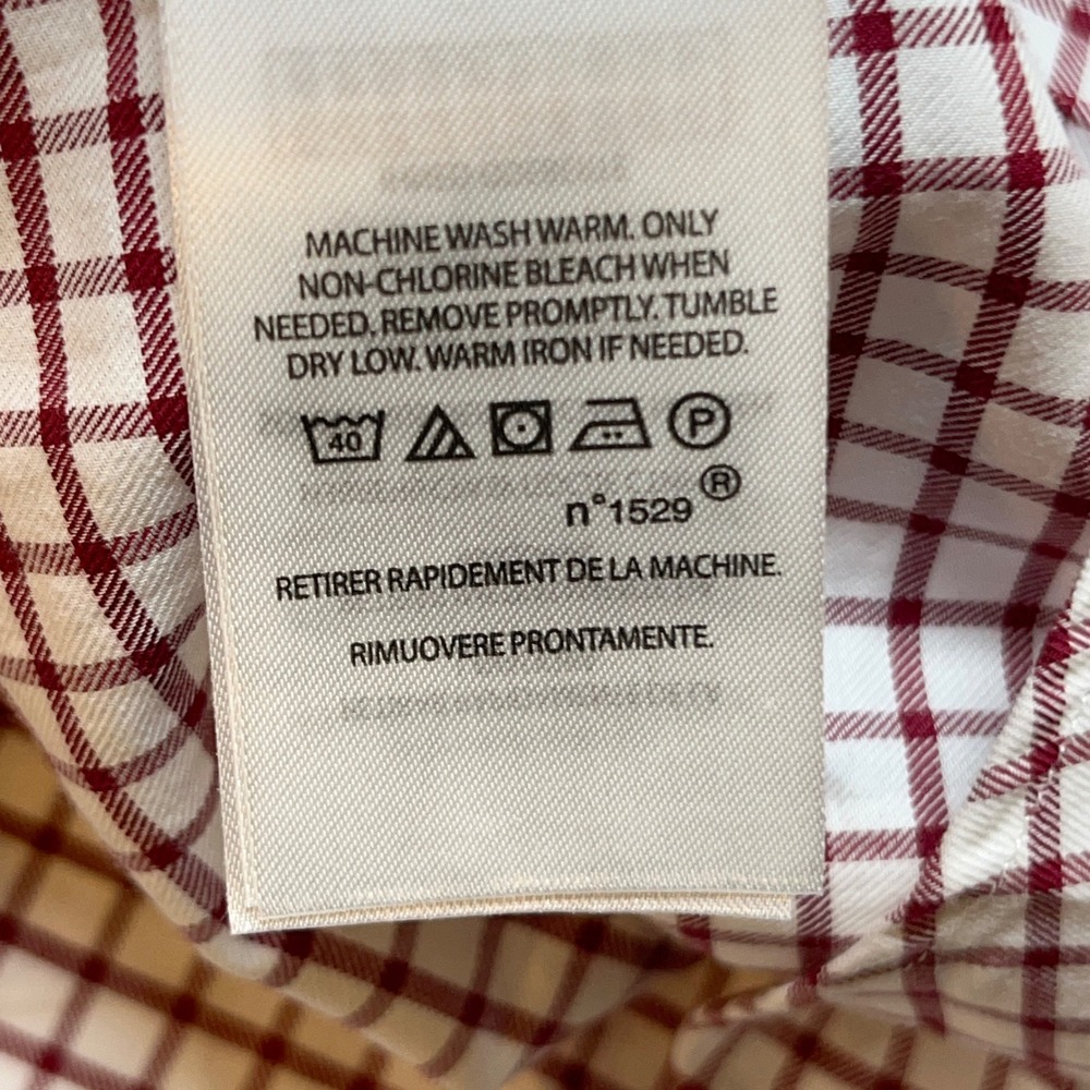 Ralph Lauren Mens Shirt 3XB Red Check Big & Tall Cotton Long Sleeve Pony Logo - Picture 8 of 10